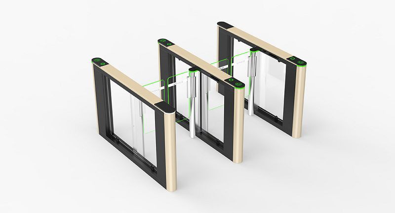 Painted Pedestrian Controlled Speed Gate Turnstile